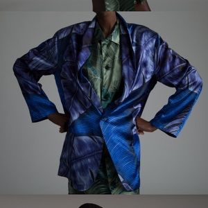 Yohji Yamamoto Palm Print Blazer